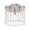 Livex Lighting Elizabeth 3 - Light Flush Mount in  Brushed Nickel - 3 of 4