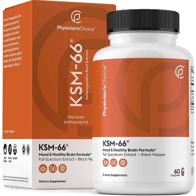 Physician's Choice Ashwagandha KSM-66 Capsules - 60ct