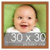 PosterPalooza | Square Modernist Brown Picture Frame - UV Acrylic, Foam Board Backing, Hanging Hardware - 2 of 4