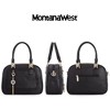 Montana West Small Top Handle Purse for Women Crossbody Satchel Handba - 4 of 4