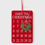 Metal 'Days Til Christmas' Mini Advent Calendar Christmas Tree Ornament - Wondershop™