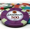 Slickblue 25-Pack Showdown 13.5g Poker Chips, Clay Composite, Sword & Spade Mold, Two-Tone Edge, $0.25-$25,000 - 2 of 3