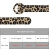 INSPIRE CHIC Womens Leopard Printed Retro 1.5" Width Wide Faux Fur Leather Round Buckle Waist Belts 1Pc - 4 of 4