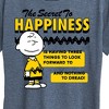 Women's - Peanuts - Secret To Happiness Short Sleeve Graphic T-Shirt - 2 of 4