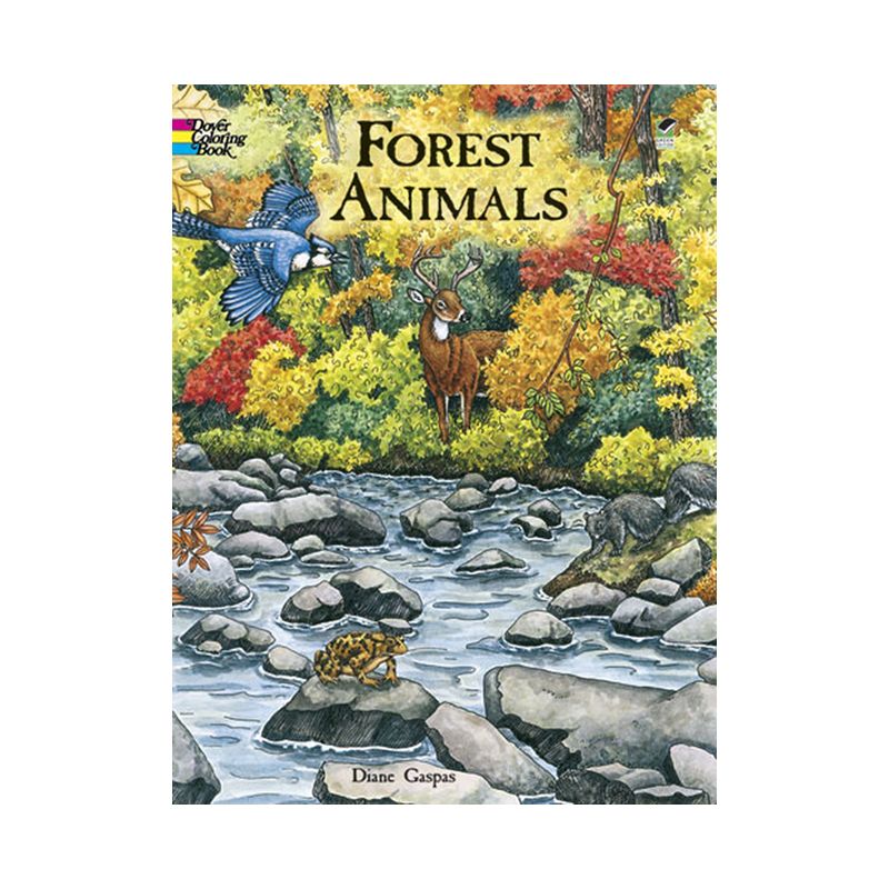 Forest Animals Coloring Book - (Dover Animal Coloring Books) by  Dianne Gaspas (Paperback), 1 of 2