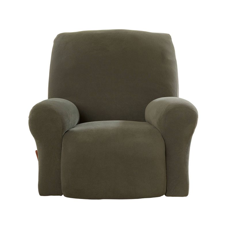 Sure Fit Stretch Pique Recliner Chair Cover, 4 of 8