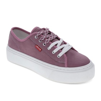 Levi's Womens Dakota Synthetic Suede Lowtop Casual Lace Up Sneaker Shoe ...