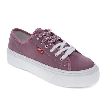 Levi's Womens Dakota Synthetic Suede Lowtop Casual Lace Up Sneaker Shoe