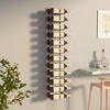 vidaXL Wall Mounted Wine Rack- White Iron, Modern Design for Kitchen, Pantry or Bar, Holds 24 Bottles, Easy to Install - 2 of 4