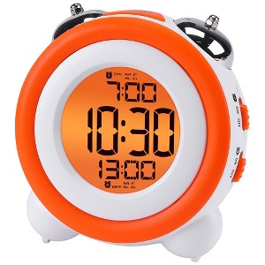 REGALWOVEN Battery Powered Plastic LED Round Alarm Clock 4.3"L x 2.4"W x 4.3"H 1 Pc - 1 of 4
