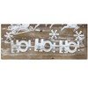 Wood Ho Ho Ho Wall Sign – Rustic Christmas Decor – 14 Inch Holiday Accent – By Melrose - 3 of 3