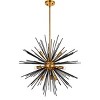 Elegant Lighting Daegan 10 light 26 inch light antique brass pendant - 2 of 4