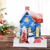 Cody Foster 9.5 Inch Retro Snowman Abode Christmas Christmas Village , Lightweight Christmas Decor Nostalgic Putz House (1PC) - 2 of 4
