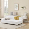 Whizmax Daybed and Trundle Frame Set, Premium Steel Slat Support, Daybed and Roll Out Trundle Accommodate, No Box Spring Needed - 3 of 4