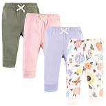 Touched by Nature Baby and Toddler Girl Organic Cotton Pants, Flutter Garden