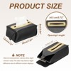 Unique Bargains PU Leather Home Car Office Decorative Tissue Box Cover - 2 of 4