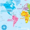 Ashley Productions® Placemat Studio™ Smart Poly® World Map Learning Placemat, 13" x 19", Single Sided, Pack of 10 - 2 of 3