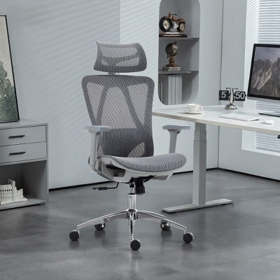 High Back Mesh Office Chair with 3D Adjustable Armrests, Ergonomic Desk Chair with Breathable Mesh for Home or Office - Cuddlewood