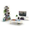 Sapphtopaz TV Stand for TVs Up to 60" with Open Storage Shelves TV Entertainment Center with Metal Cords, TV Console for Living Room - 3 of 4