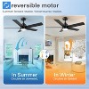 BestParts 48 Inch Black Ceiling Fan with Light and Remote Control.Noiseless,Dimmable, 3CCT,6 Speeds Reversible, Modern DC Ceiling Fans for Indoor Use - 2 of 4