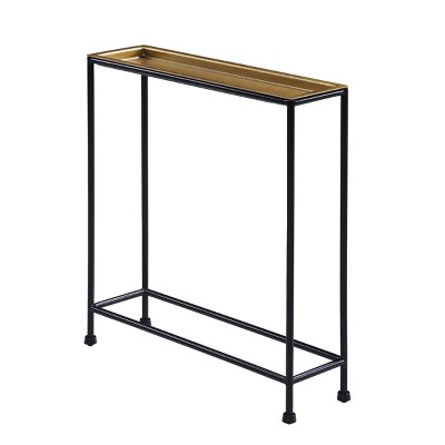 Syemin End Tables Small Side Table, Modern Accent Nightstand, Narrow Side Table, Living Room Tables, Sofa Table, Brown, 20.75"*6"*22.5"