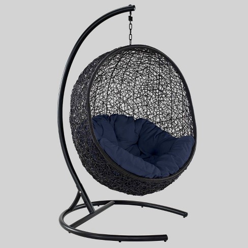 Encase Swing Outdoor Patio Lounge Chair Navy Modway Target