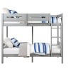NicBex Twin over Twin Bunk Bed Wooden Bed Frame with Ladder and Full Length Guardrail, Space Saving, No Box Spring Required, Gray - 2 of 4