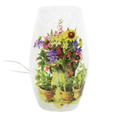 Stony Creek 7.0 Inch Herb Garden Pre-Lit Vase Med Pots Electric Novelty Sculpture Lights