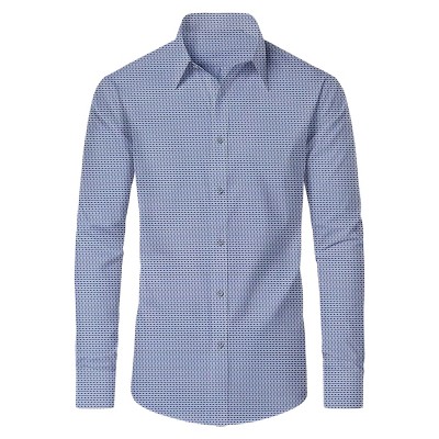 Galaxy By Harvic Men's Slim Fit  Long  Sleeve Stretch Printed Dress Shirts