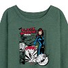 Women's - Marvel - Black Widow Panels Lightweight French Terry Wide Neck Long Sleeve Shirt - 2 of 4