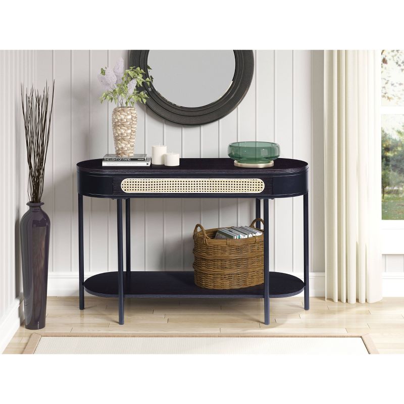 47&#34; Colson Accent Table Black Finish - Acme Furniture, 1 of 7