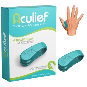 Aculief Acupressure Headache, Migraine, Tension Relief Wearable – Supporting Acupressure Relaxation - 1 Pack (Regular, Teal) - 1 of 4