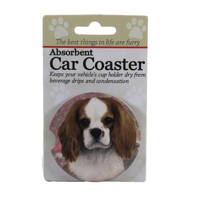 Car Coaster 2.5" King Charles Cavalier Coaster Absorbant Car Pet Dog E & S Pet  -  Coasters