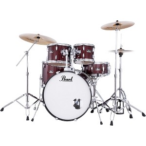 Pearl Roadshow 5-Piece Drum Set With Hardware and SABIAN PX Cymbals Red Wine - 1 of 4