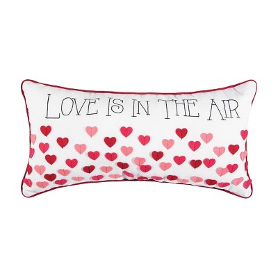 C&F Home 12" x 24" Love Is In The Air Embroidered Throw Pillow Valentine's Day Themed
