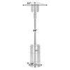 Fire Sense Performance Series Patio Heater With Wheels 50,000 BTU Output Electronic Ignition System Portable Outdoor Propane Heater - Stainless Steel - 4 of 4