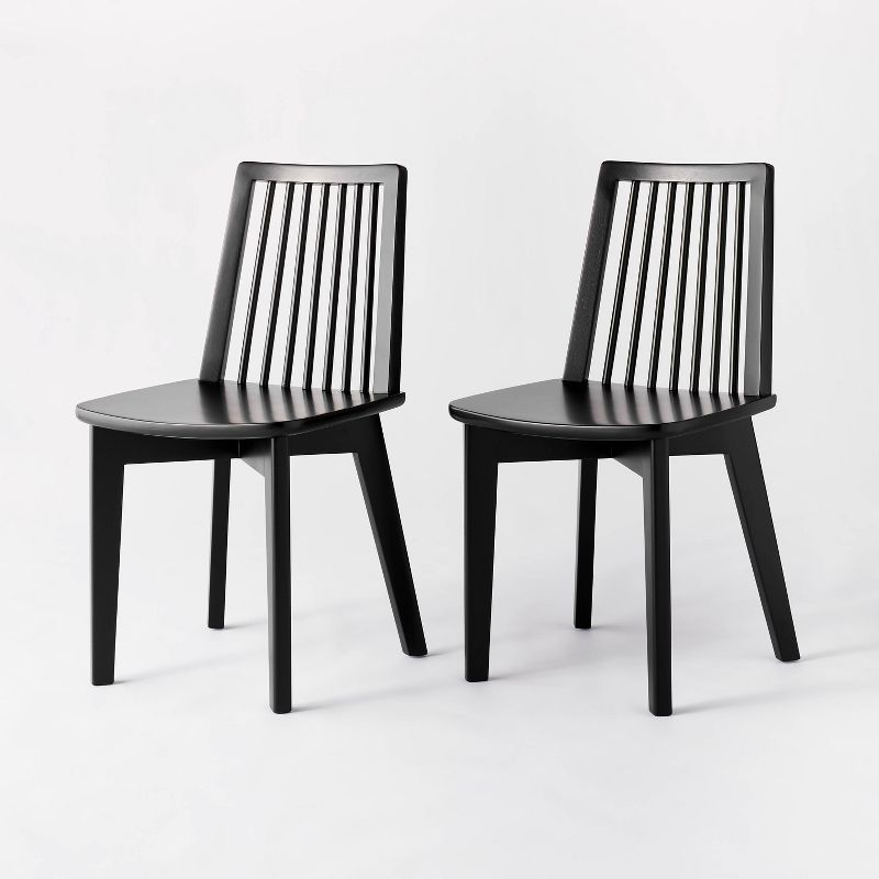2pk Linden Modified Windsor Wood Dining Chair - Threshold™ designed with Studio McGee, 1 of 14