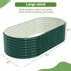 Karl Home 8×4×2ft Raised Garden Bed Oval Galvanized Outdoor Planter Box - 3 of 4