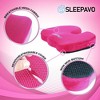 Sleepavo Pink Memory Foam Seat Cushion for Office Chair - Cooling Gel Pillow for Sciatica Coccyx Tailbone & Lower Back Pain Relief - Lumbar Support - 4 of 4