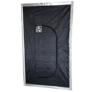 Hydrofarm BHZD Insulated Reflective Indoor Outdoor Garden Greenhouse Grow Room Black Hatch Zipper Door - 1 of 4