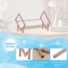 Unique Bargains Stainless Steel Magazine CD Storage Desk Decorative Bookshelf - 3 of 4