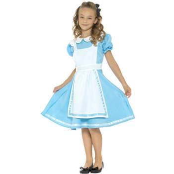 Halloweencostumes.com 2x Girl Child Alice In Wonderland Deluxe Costume Dress.,  Black/blue/white : Target