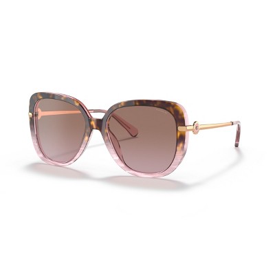 Coach HC8320 55mm Woman Square Sunglasses Pink Gradient Lens