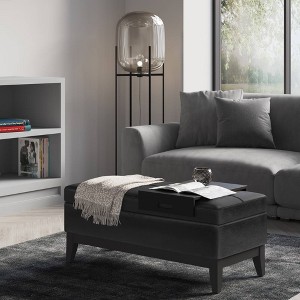42" Jackson Storage Ottoman Bench with Tray - Wyndenhall - 1 of 4