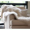 HomeRoots 50" x 60" Royal White Long Hair Faux Fur Throw - 2 of 4