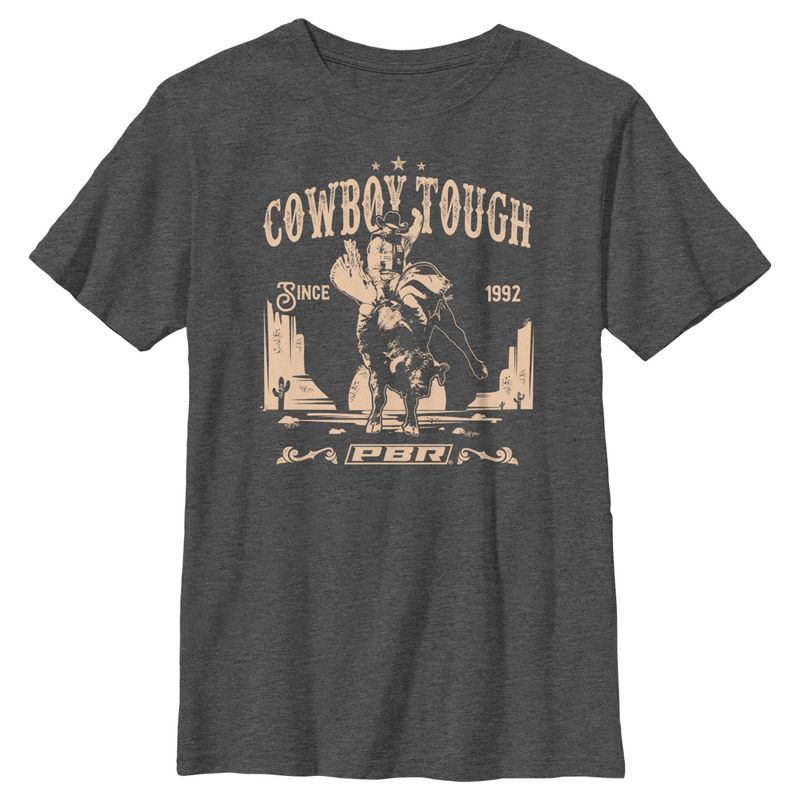 Boy's Professional Bull Riders Cowboy Tough T-Shirt, 1 of 6