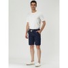 Lars Amadeus Men's Summer Swim Elastic Waistband Drawstring Pockets Patterned Beach Board Shorts - 4 of 4