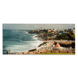 Stupell Industries Old San Juan Puerto Rico Coastal Landscape Photography, 20" x 48" - 1 of 4