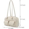 BEAFUP Y2K Shoulder Bag for Women, Small Purse, Trendy Retro Women's Shoulder Handbags Purses with Multiple Pockets, Zipper Closure - 3 of 4