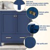 Okak 30" Modern Bathroom Vanity with Sink, Painted Finish Bathroom Sink Vanities with Multi-functional Cabinet, 2 Doors & 1 Drawer - 3 of 4